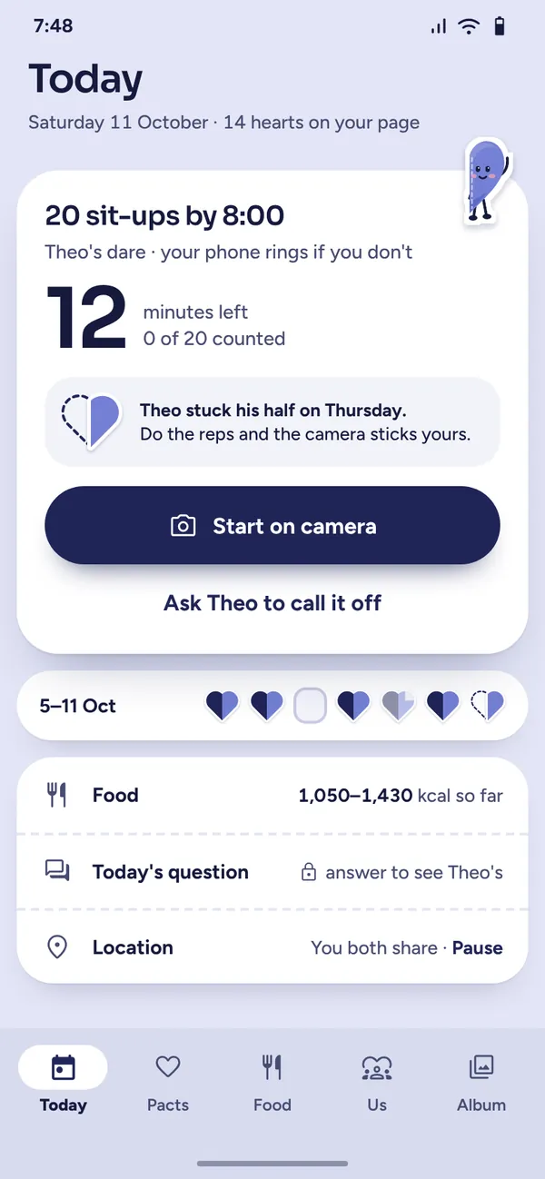 Hoy en Heartpact: el reto de mañana y una semana de corazones